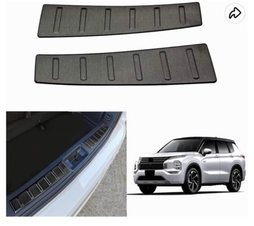 アウトランダーphev gn0w バンパースカッフプレート3点セット