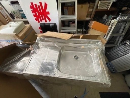 キッチン 流し台 1600 右シンク 新品