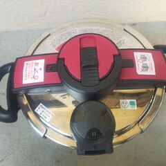 ステンレス両手圧力鍋6L　YH-6NB　2022年製　IH対応　...