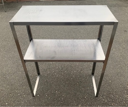業務用 置き棚 2段 上棚 W800×D350×H1000 キッチンラック 作業台 上置棚 上置き台 作業台棚 台下冷蔵庫置き棚 DIY ラック 厨房 大阪