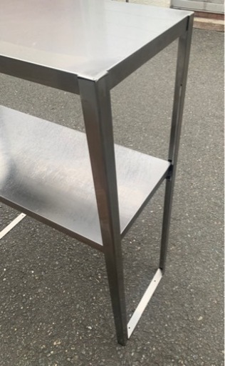 業務用 置き棚 2段 上棚 W800×D350×H1000 キッチンラック 作業台 上置棚 上置き台 作業台棚 台下冷蔵庫置き棚 DI