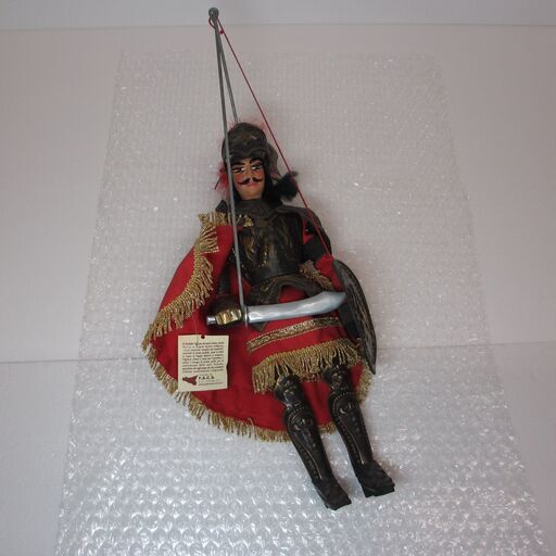 海外お土産　シチリア人形劇？　操り人形　オブジェ　約35cm