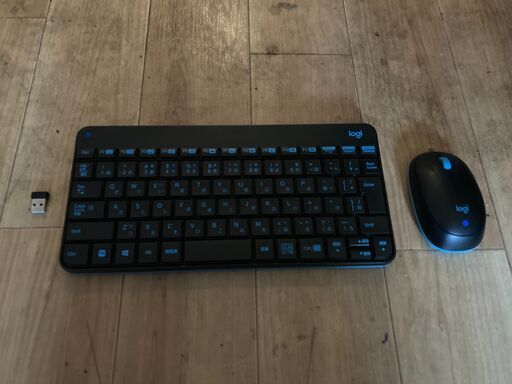 ロジクール製キーボード＆マウスセット（USB無線接続）使用機会がなく、売ります。