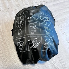 自転車チャイルドシート　レインカバー　ノロッカ　オリーブの画像