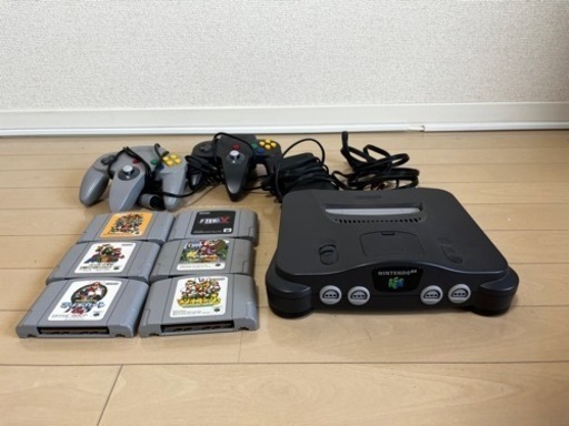 NINTENDO64 コントローラ×2 ゲームカセット×6セット