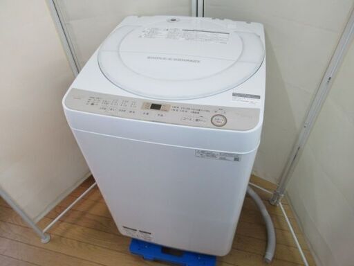 1ヶ月保証/洗濯機/7キロ/7kg/穴なし洗濯槽/ファミリーサイズ/シャープ/SHARP/ES-GE7C/中古品/J5439/