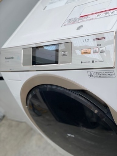 送料・設置込み　ドラム式洗濯乾燥機　11kg/6kg Panasonic 2016年