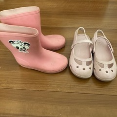 長靴とクロックス17センチ