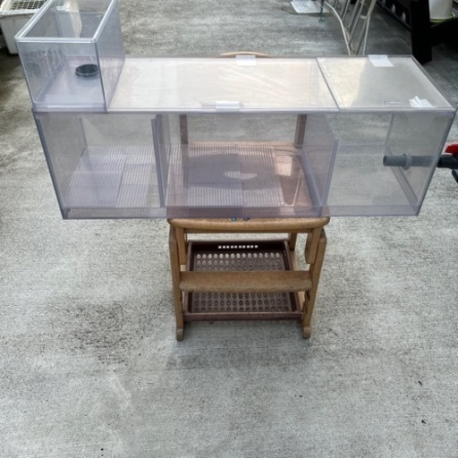 水槽　濾過槽　オーバーフロー