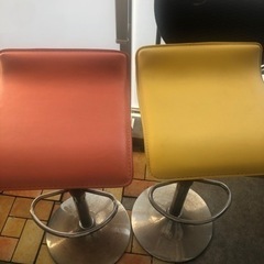 昇降時期　カウンターチェア2脚セット