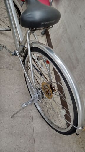 ☆ジモティ割あり☆ ブリヂストン 軽快車 26インチ シルバー