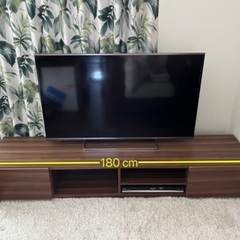 【値下げ】ワイドテレビボード【180cm】キャスター付ローボード