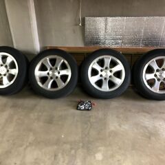 『値下げ』ハイエース・ランクルプラド 17インチ タイヤ トヨタ純正アルミホイール 4本セットの画像