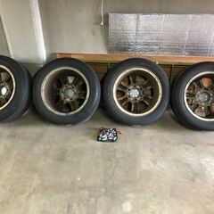 『値下げ』ハイエース・ランクルプラド 17インチ タイヤ トヨタ純正アルミホイール 4本セットの画像