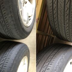 『値下げ』ハイエース・ランクルプラド 17インチ タイヤ トヨタ純正アルミホイール 4本セットの画像