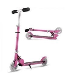 新品未開封★ピンク★光るLEDタイヤ★子供キックスクーター★高品質高評価品の画像