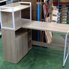 Fine    フィーヌ　L字収納棚付きデスク　120×75×1...