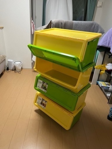 スタックボックス キャリコ 収納ボックス　4段