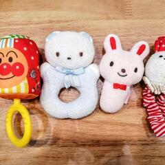 赤ちゃん用おもちゃ10点　生後1ヶ月〜　ガラガラ、ビニール音、コ...