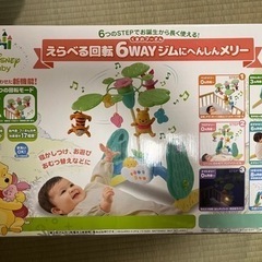 くまのプーさん　えらべる回転6wayジムにへんしんメリー