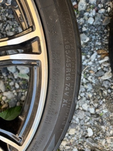 値下げ 16インチ タイヤホイール GRASS ZX 中古ホイール 4本 6.5J 16インチ PCD100 5穴 +48 ハブ67