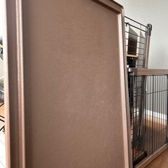 小型犬ケージ/アイリスオーヤマ木製ダークブラウンの画像