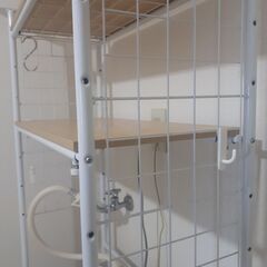 ランドリーラック 洗濯機収納の画像