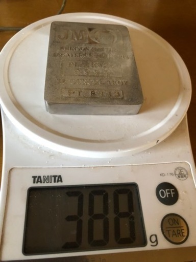 プラチナインゴット16オンス（装飾品）