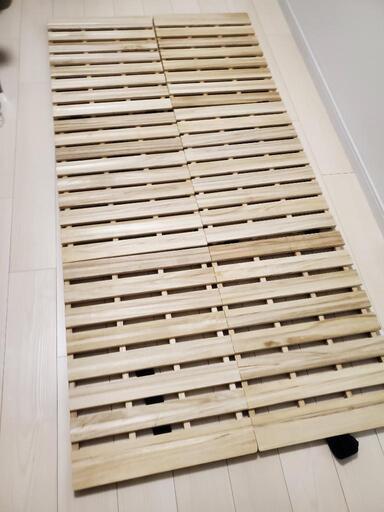 すのこ シングル 三つ折 分割式