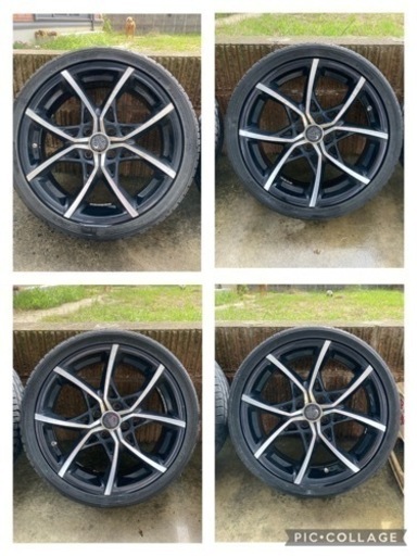 M'z SPEED 17x6.5JJ 4穴 PCD100 インセット48 アクア ヤリス ヴィッツ