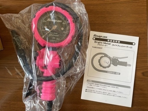 スナップオン　タイヤゲージ　ピンク
