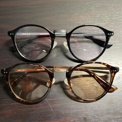 （美品）ユニクロ　ボストンコンビサングラスx２（黒と茶色）