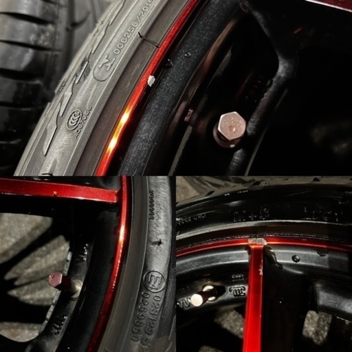 レアマイスター　プレミックス　18インチ　7j  114.3  5穴　+47 赤