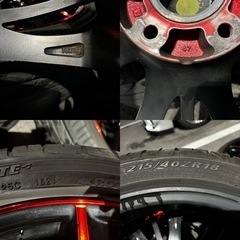 レアマイスター　プレミックス　18インチ　7j  114.3  5穴　+47 赤の画像