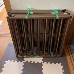 【取引中】サワベビー　ウッドベビーサークル　ジャンク品の画像