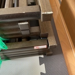 【取引中】サワベビー　ウッドベビーサークル　ジャンク品の画像