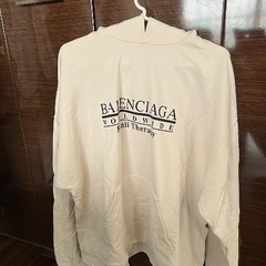 バレンシアガ メンズ パーカー 【FELPA】 CHALKY WHITE/BALENCIAGAの画像