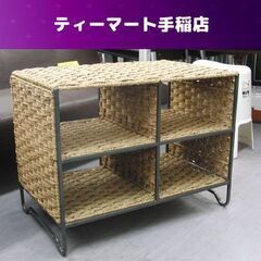 シーグラス＆フレーム AV台 オープンシェルフ 小棚 テレビ台に...