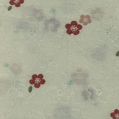 花柄生地　薄い黄色　約　110 × 100の画像