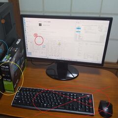 交渉済の為、受付終了します※ジャンク扱い※i5-7500&GTX1660ti搭載ﾌﾙﾀﾜｰPC＋FHDﾃﾞｨｽﾌﾟﾚｲの画像