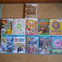 WiiとWiiUのゲームソフト中古品