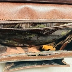 IBIZA イビザ 蛇皮 皮製 リュックサック 茶系の画像