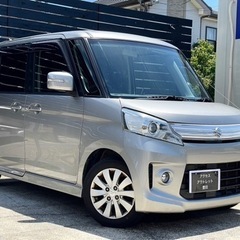 最安値★車検7年8月27日スズキスペーシアカスタムそのまま乗って帰れますTVナビの画像
