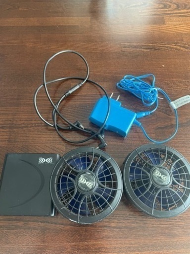 空調服用のファンとバッテリーと充電セット