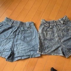 ⭐️ピンクラテ夏用短パン160㌢２セット⭐️の画像