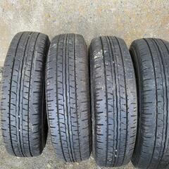 値下げ　ダンロップ　145 R12 6P LT  鉄ホイール　4本　軽トラック　軽バスの画像