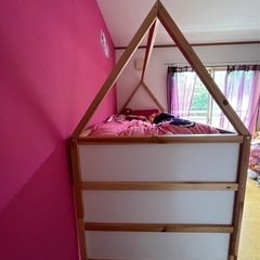 IKEA ロフトベッド　KURA 加工有りの画像