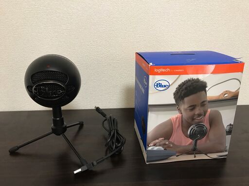 Blue Snowball iCE BM200BK USB ゲーミングマイク コンデンサーマイク、ブラック、ロジクール、単一指向性、実況、配信、PC、Mac、PS5、PS4、Web会議