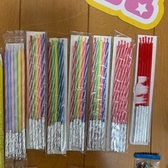 お誕生日グッズ　ろうそく　ガーランド　の画像