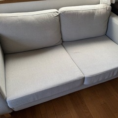 【差し上げます】IKEA ソファ 2〜3人サイズ ／ ライトグレー